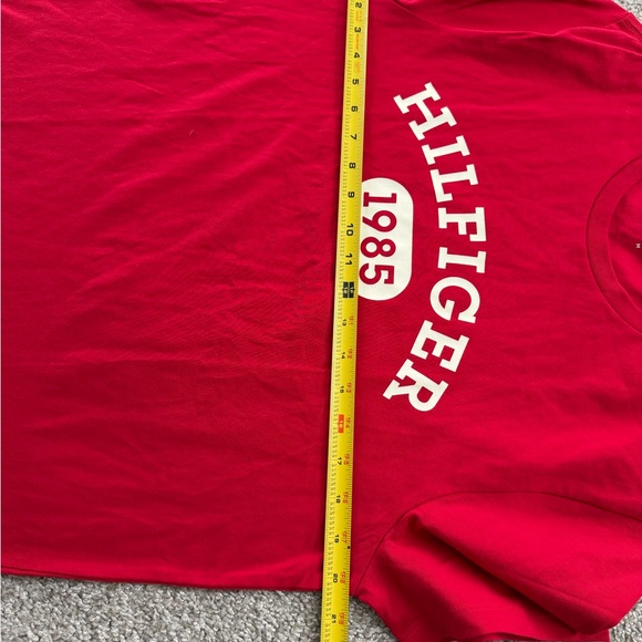 Tommy Hilfiger 1985 Logo T-Shirt Red Men’s Size M New With Tags - Picture 8 of 9